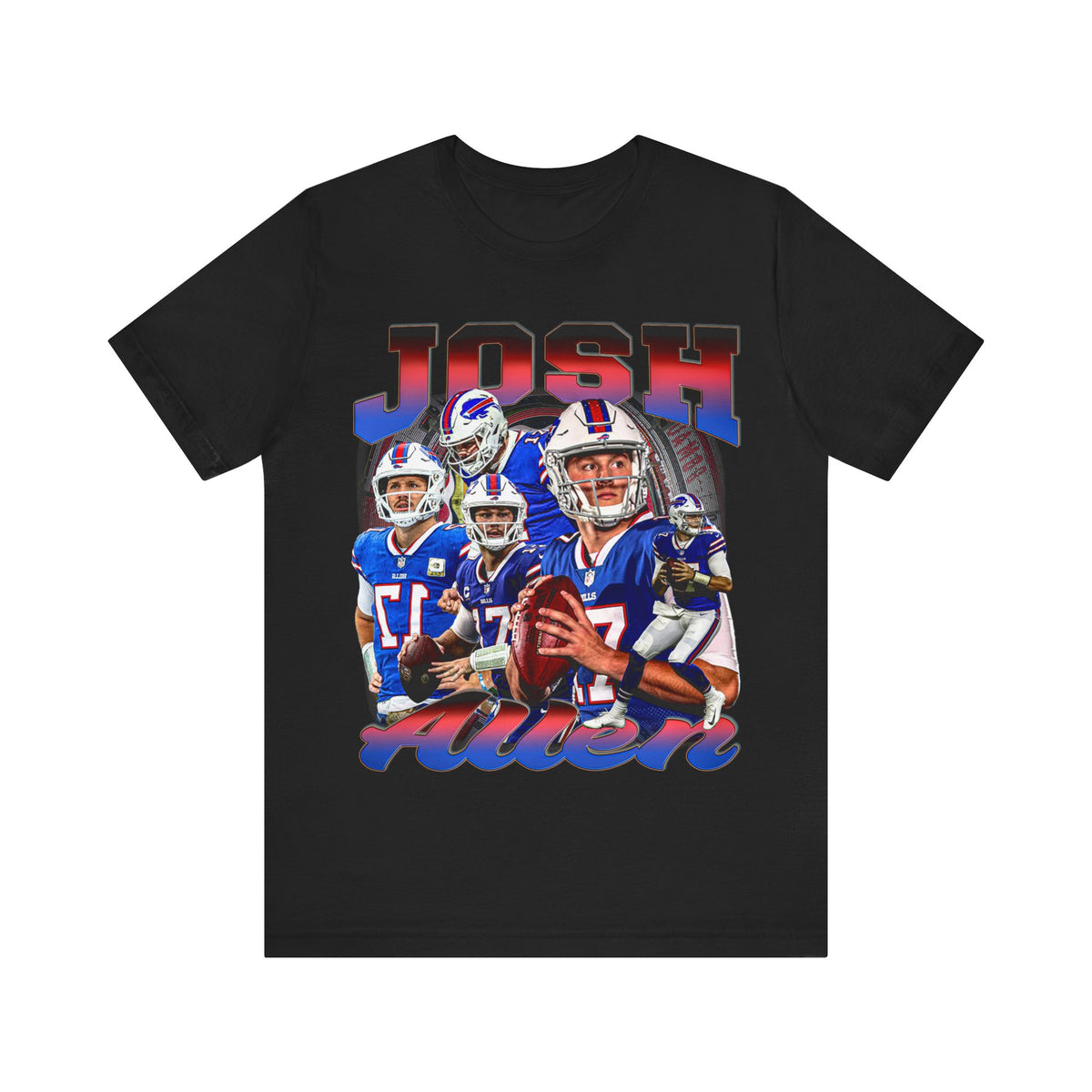 Vintage 90s Football Bootleg Style T-Shirt JOSH ALLEN Unisex Graphic Tee