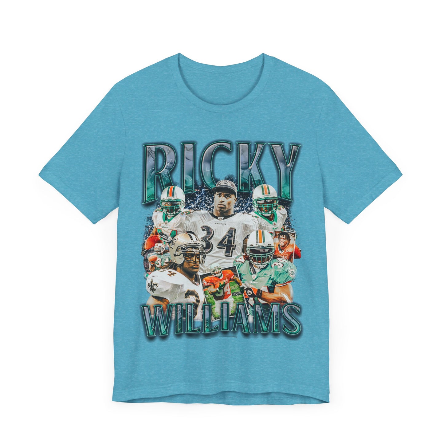 Vintage 90s Football Bootleg Style T-Shirt RICKY WILLIAMS Unisex Graphic Tee