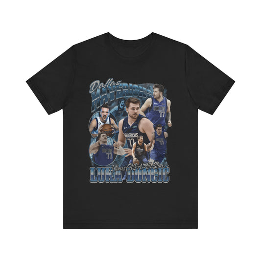 Vintage 90s Basketball Bootleg Style T-Shirt, LUKA DONCIC 77 MAV Unisex Tee