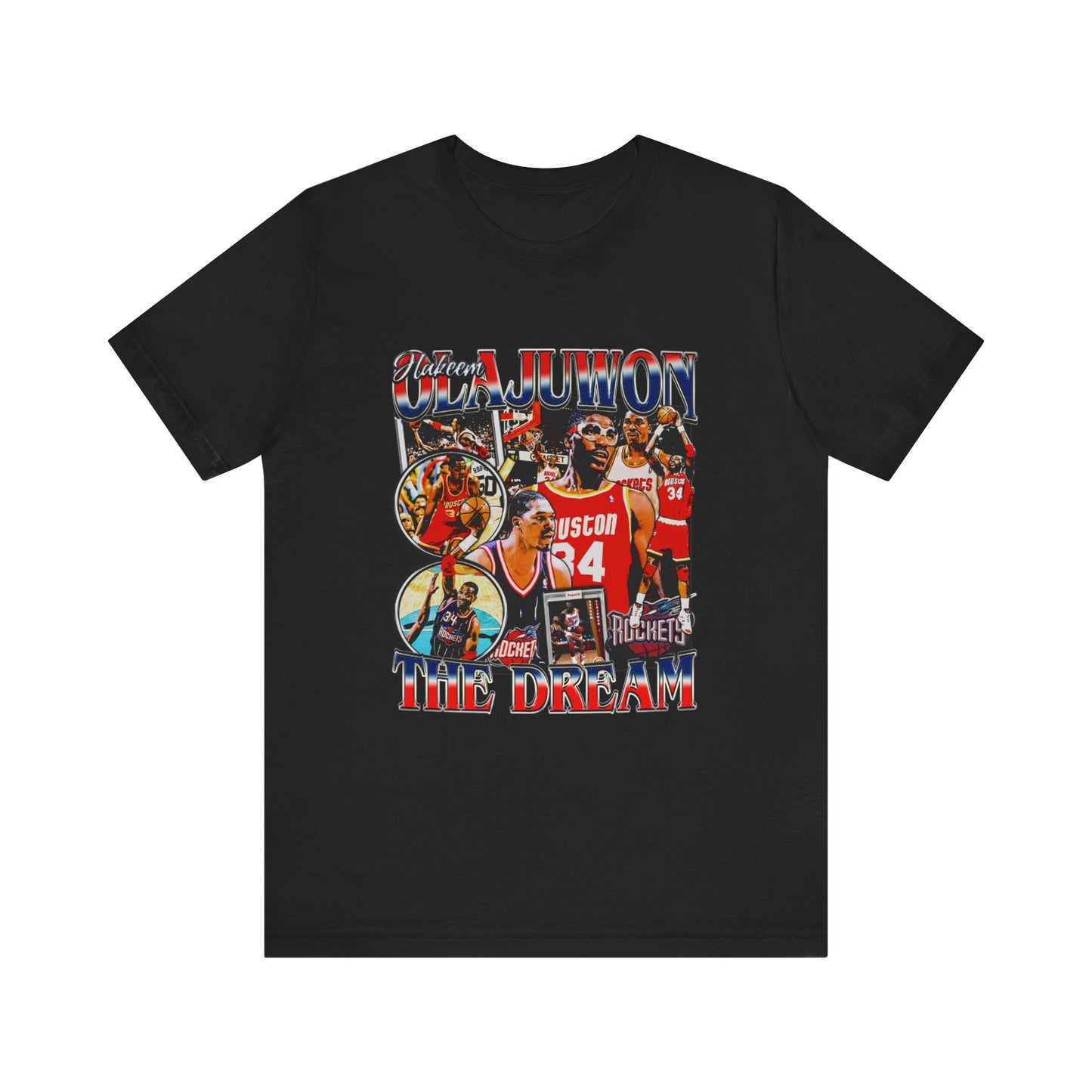 Vintage 90s Basketball Bootleg Style T-Shirt, HAKEEM OLAJUWON Unisex Tee Shirt