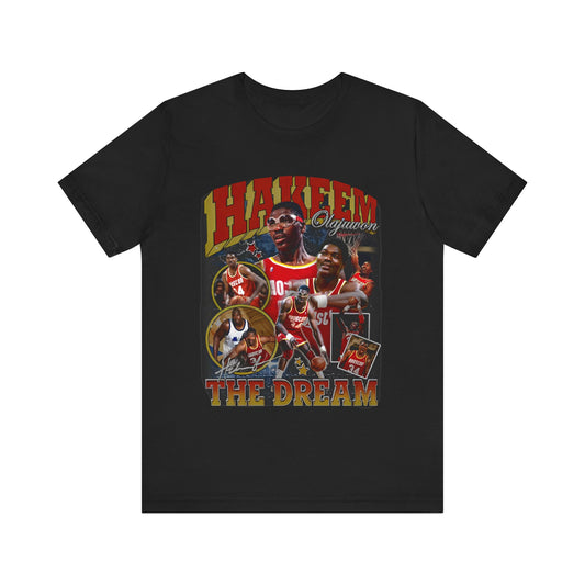 Vintage 90s Basketball Bootleg Style TShirt HAKEEM OLAJUWON Unisex Graphic Tee