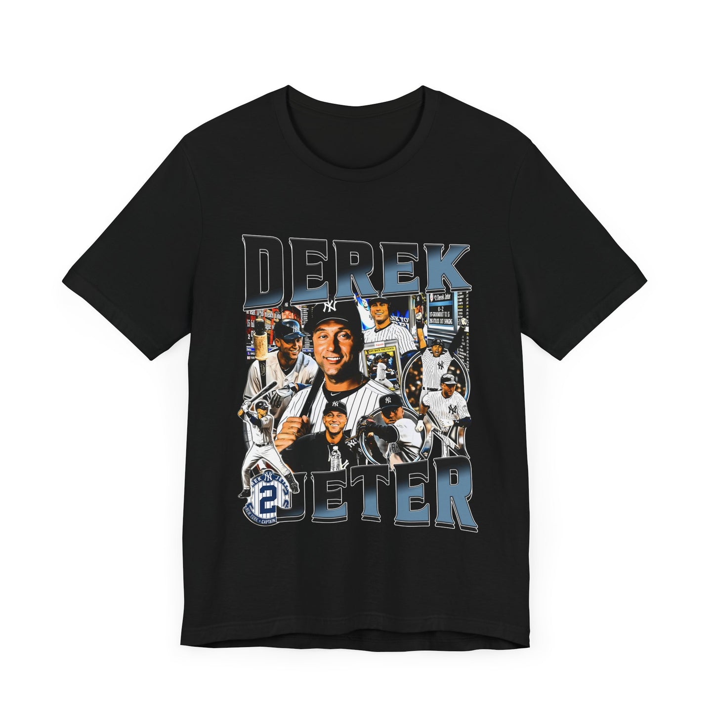 Vintage 90s Baseball Bootleg Style T-Shirt DEREK JETER Unisex Graphic Tee Shirt