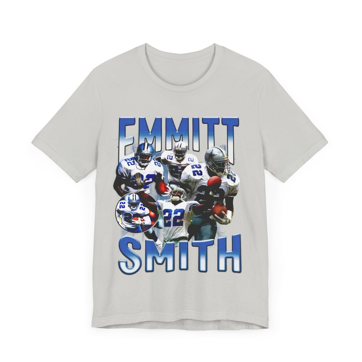 Vintage 90s Football Bootleg Style T-Shirt EMMITT SMITH Unisex Graphic Tee Shirt