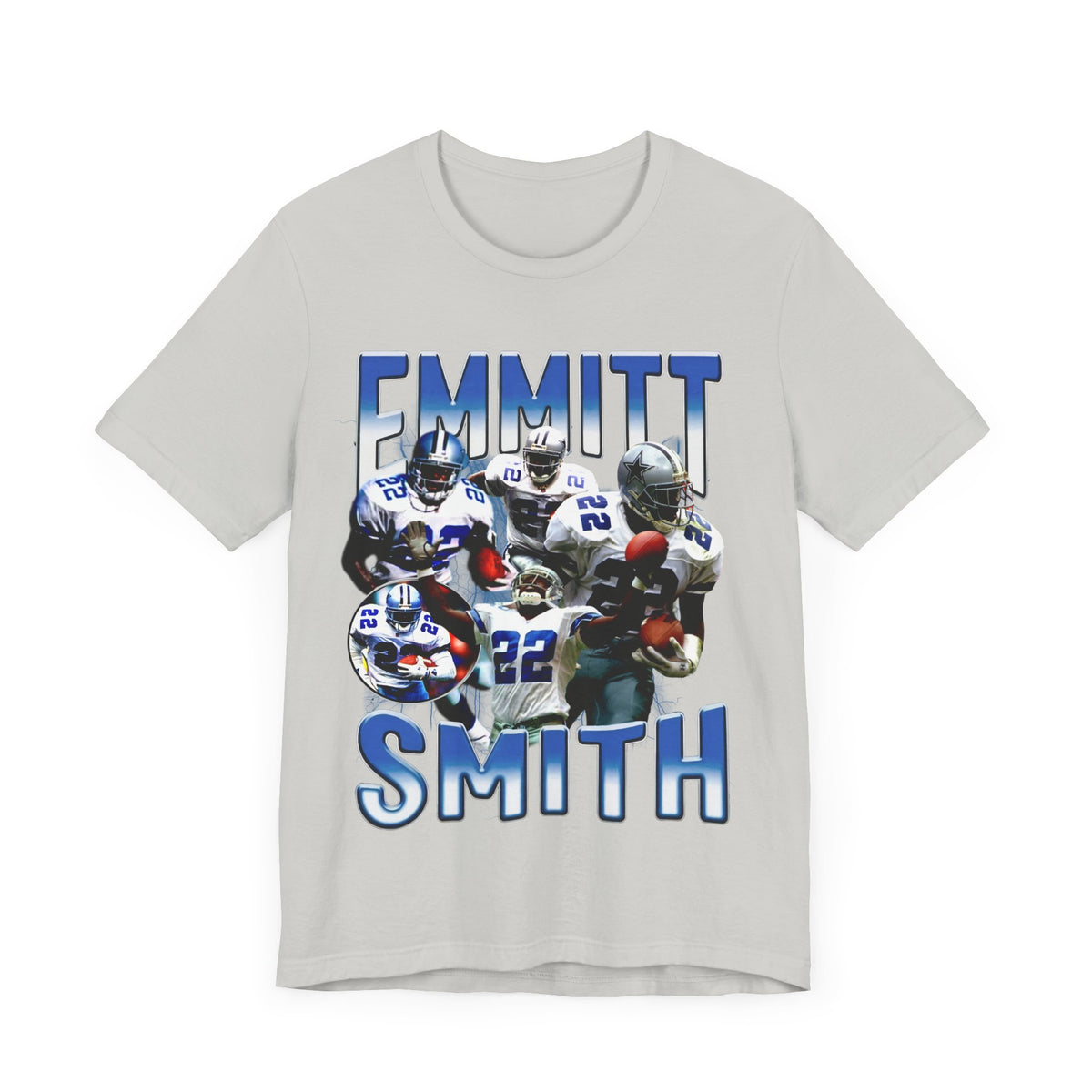 Vintage 90s Football Bootleg Style T-Shirt EMMITT SMITH Unisex Graphic Tee Shirt