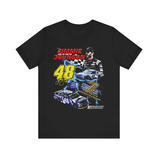 Vintage 90s Racing Bootleg Style T-Shirt, JIMMIE JOHNSON Graphic Tee, Retro Racing Shirt Unisex Graphic Tee Shirt