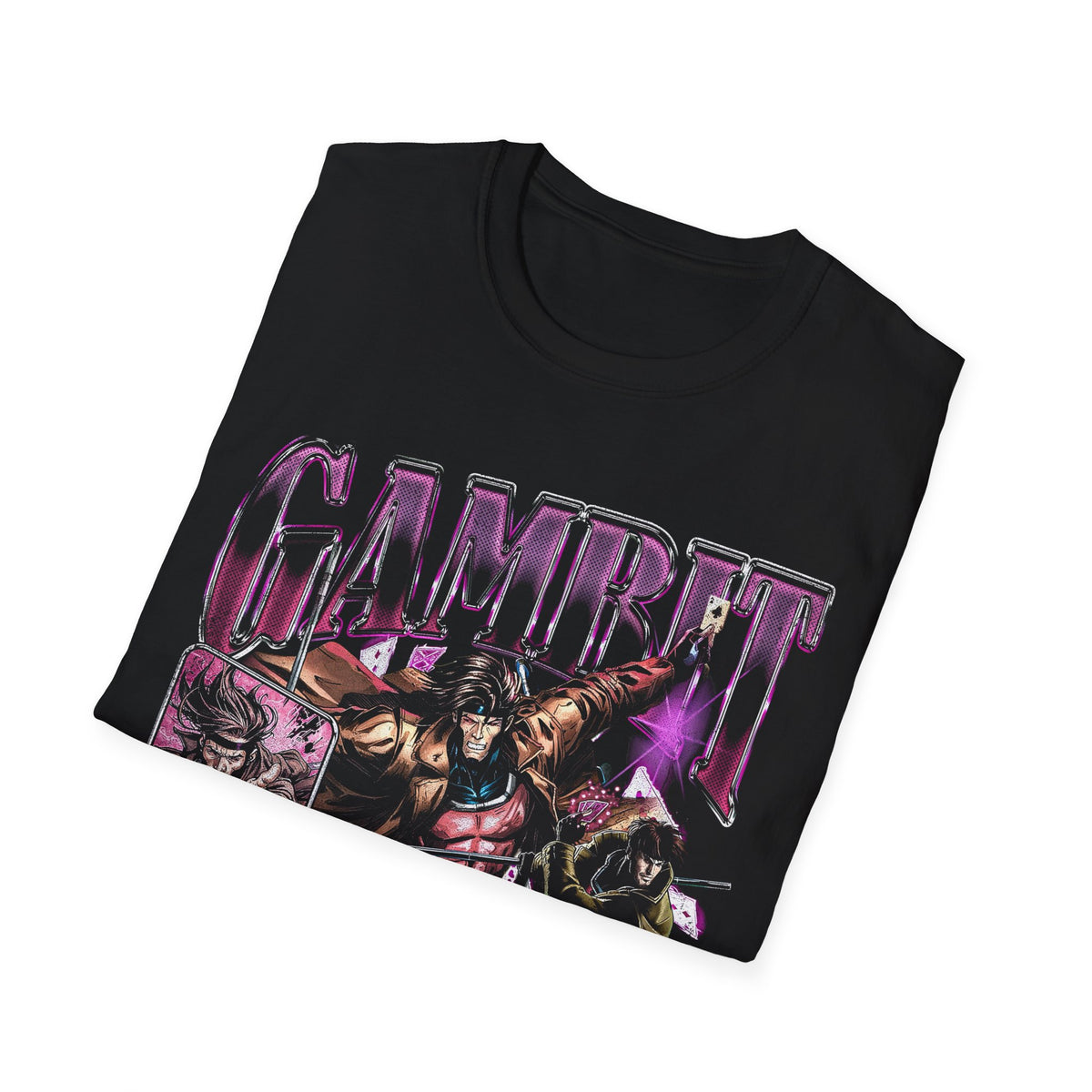 Vintage 90s Superheroes Bootleg Style T-Shirt, GAMBIT Retro Superheroes Shirt Unisex Graphic Tee