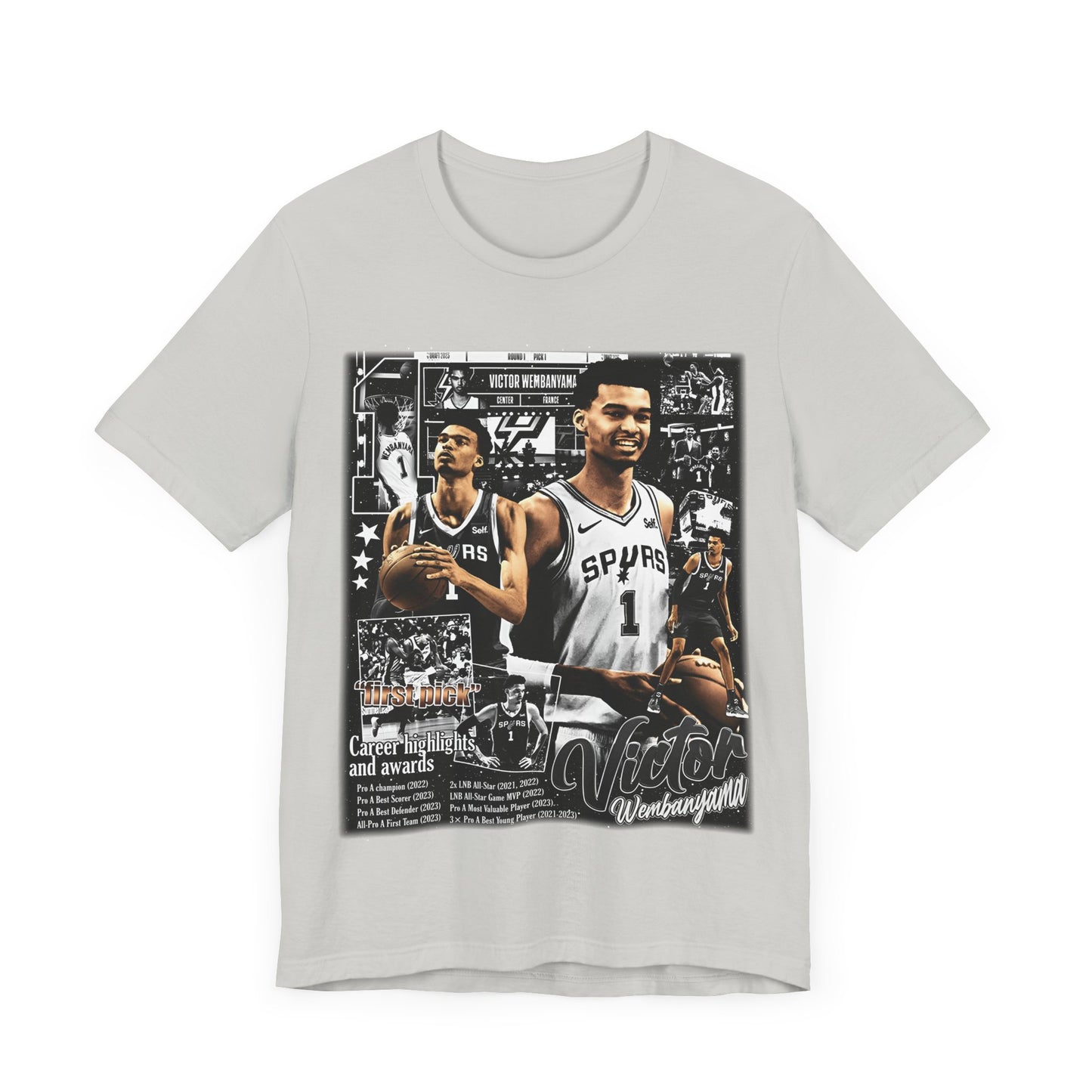 Vintage 90s Basketball Bootleg Style TShirt VICTOR WEMBANYAMA 90s Unisex Tee