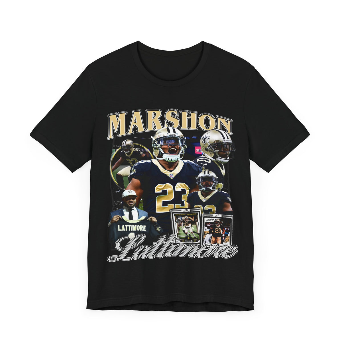 Vintage 90s Football Bootleg Style T-Shirt MARSHON LATTIMORE Unisex Graphic Tee
