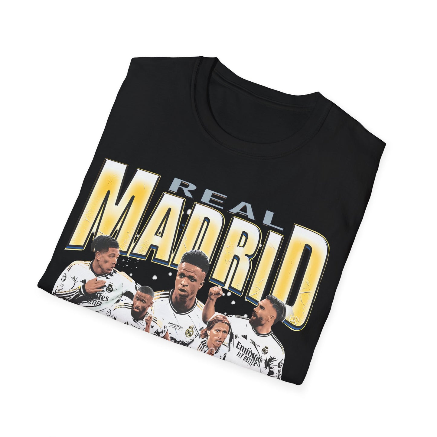 Vintage 90s Soccer Bootleg Style T-Shirt, REAL MADRID Graphic Tee, Retro Soccer Shirt Unisex Graphic Tee