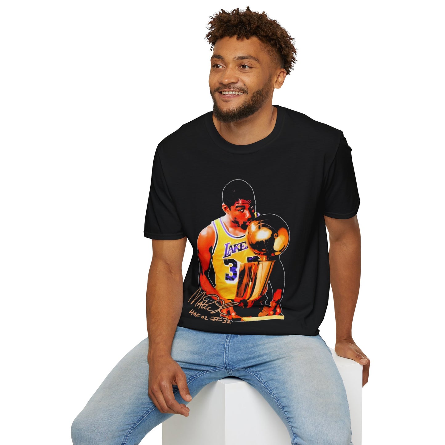 Vintage 90s Basketball Bootleg Style T-Shirt, MAGIC JOHNSON Retro Basketball Shirt Unisex Graphic Tee