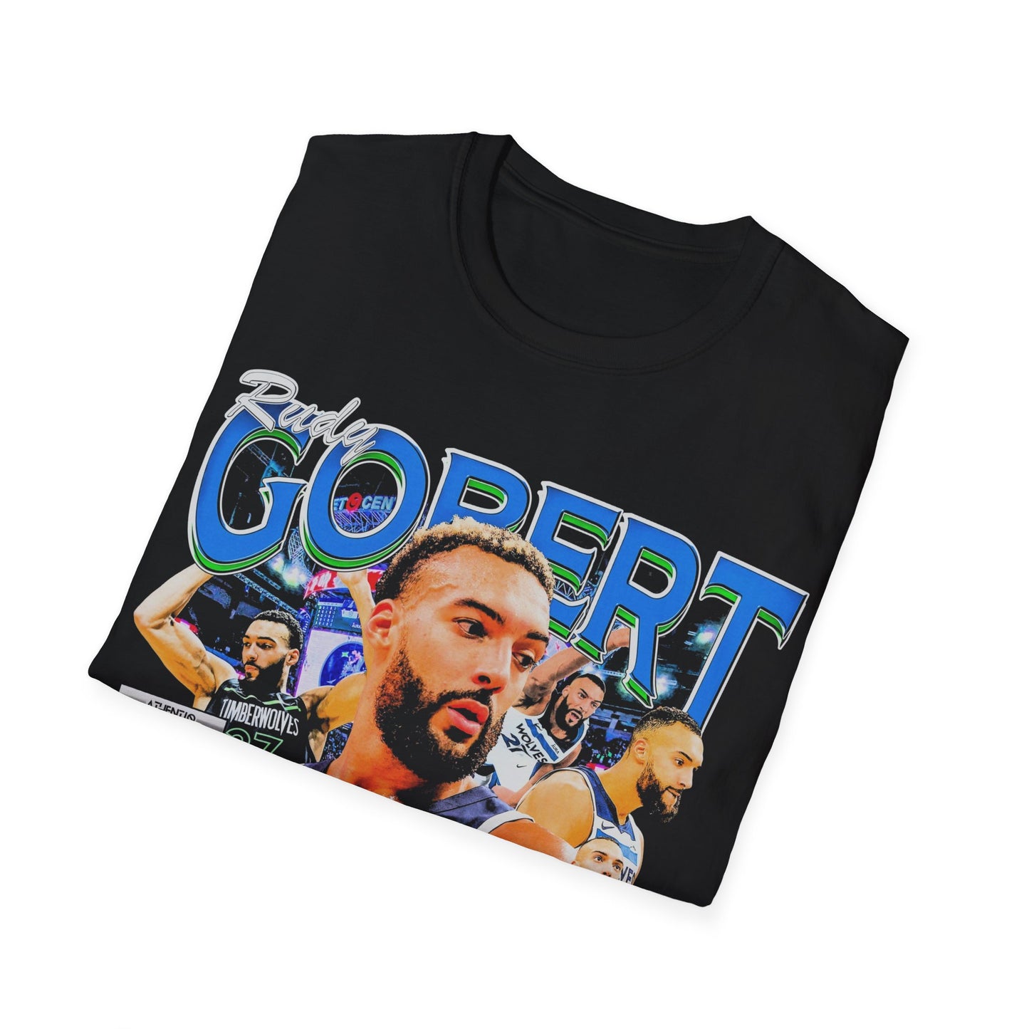 Vintage 90s Basketball Bootleg Style T-Shirt, RUDY GOBERT Retro Basketball Shirt Unisex Graphic Tee