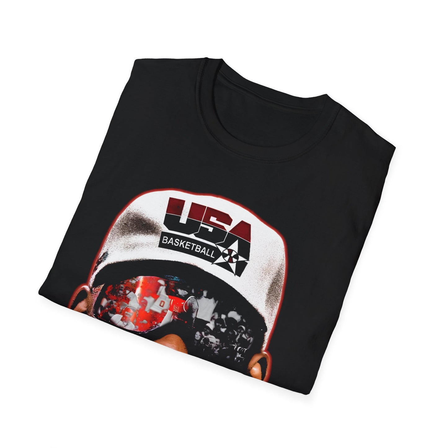 Vintage 90s Basketball Bootleg Style T-Shirt, LEBRON JAMES BIG FACE USA Retro Basketball Shirt Unisex Graphic Tee