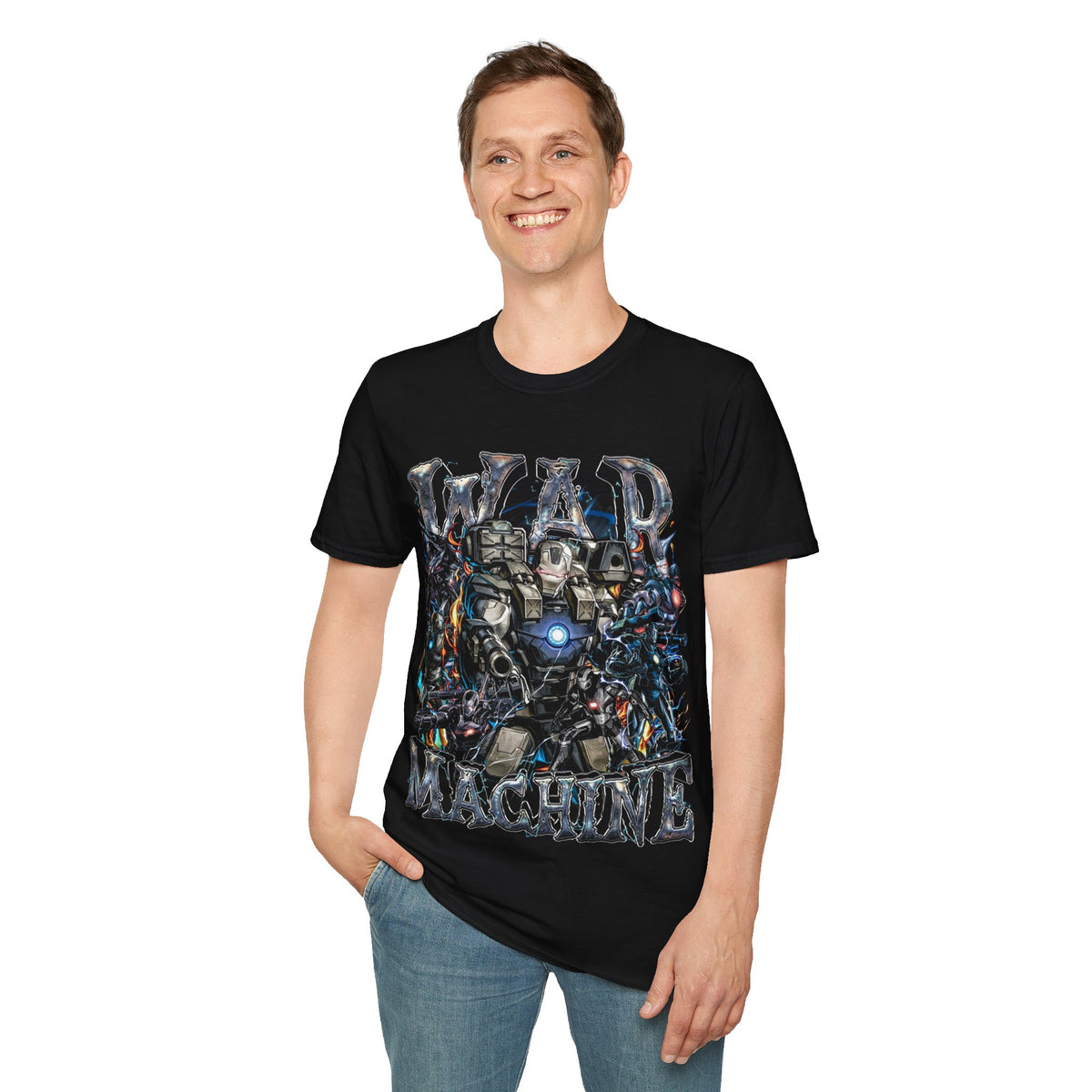 Vintage 90s Superheroes Bootleg Style T-Shirt, WAR MACHINE Retro Superheroes Shirt Unisex Graphic Tee