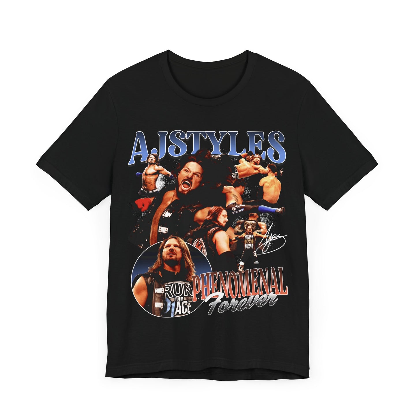 Vintage 90s Bootleg Style T-Shirt, Fighter AJ STYLES Unisex Graphic Tee Shirt