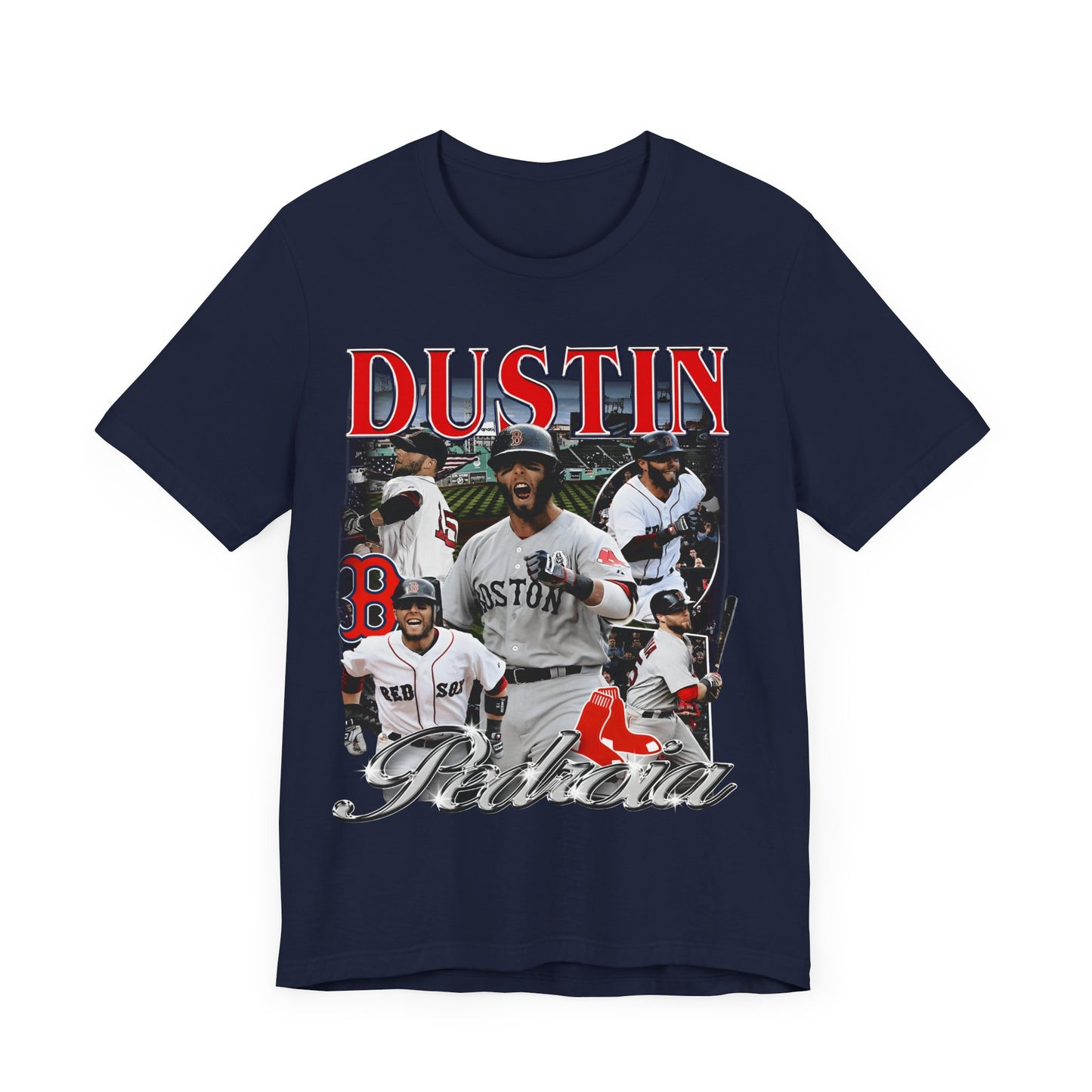 Vintage 90s Baseball Bootleg Style T-Shirt DUSTIN PEDROIA Unisex Graphic Tee