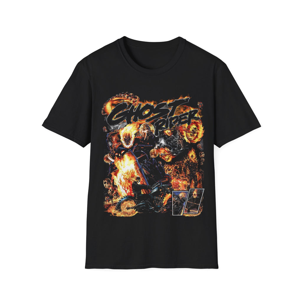 Vintage 90s Superheroes Bootleg Style T-Shirt, GHOST RIDER Retro Superheroes Shirt Unisex Graphic Tee
