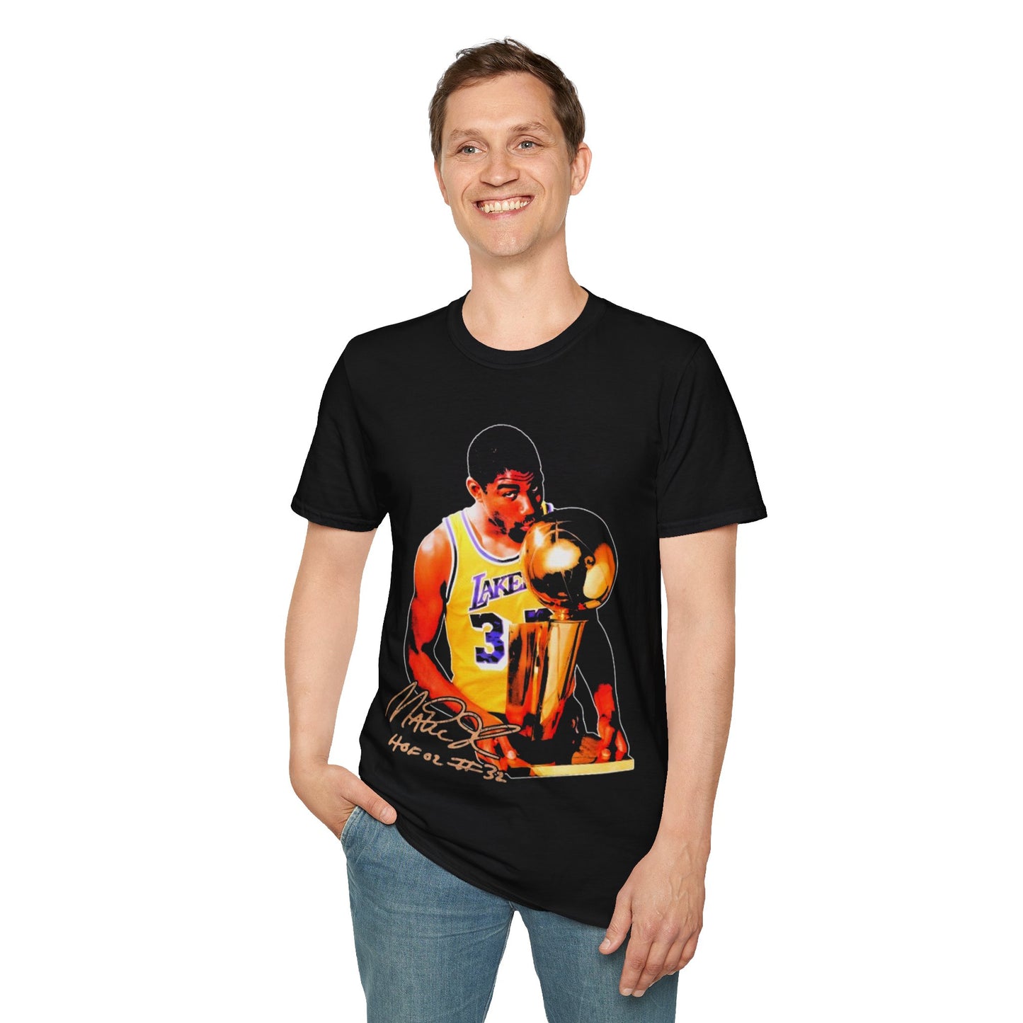 Vintage 90s Basketball Bootleg Style T-Shirt, MAGIC JOHNSON Retro Basketball Shirt Unisex Graphic Tee