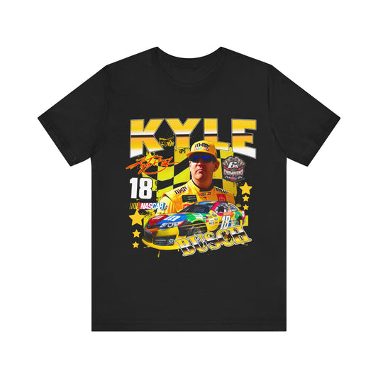 Vintage 90s Racing Bootleg Style T-Shirt, KYLE BUSCH Graphic Tee, Retro Racing Shirt Unisex Graphic Tee Shirt