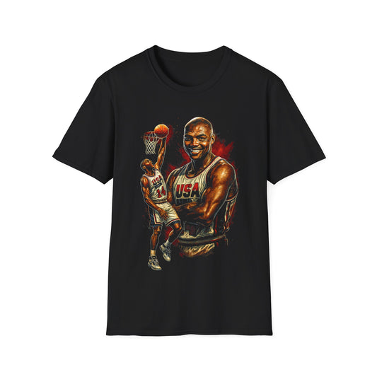 CHARLES BASKETBALL LEGENDS Unisex Softstyle T-Shirt