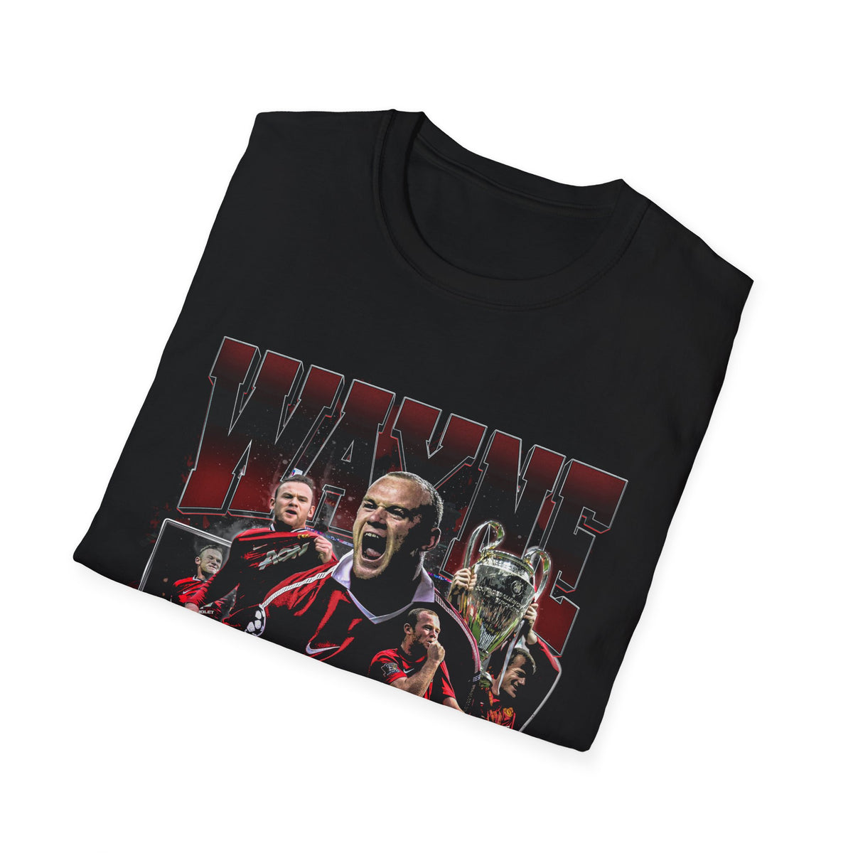 Vintage 90s Soccer Bootleg Style T-Shirt WAYNE ROONEY Vintage Graphic Tee, Retro Soccer Shirt Unisex Graphic Tee Shirt