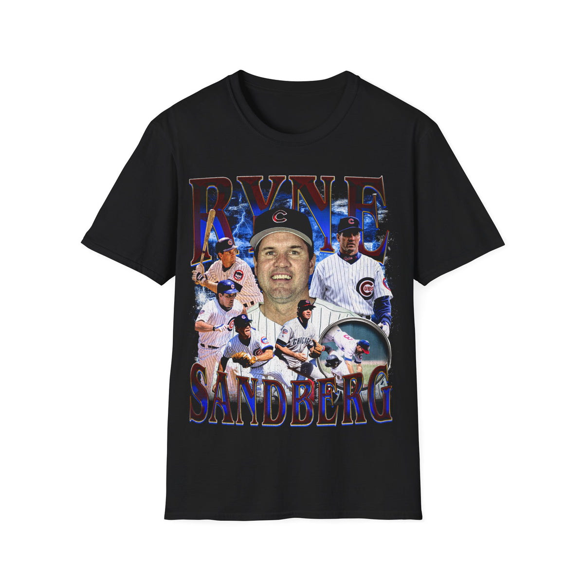 Vintage 90s Baseball Bootleg Style T-Shirt, RYNE SANDBERG Retro Baseball Shirt Unisex Graphic Tee