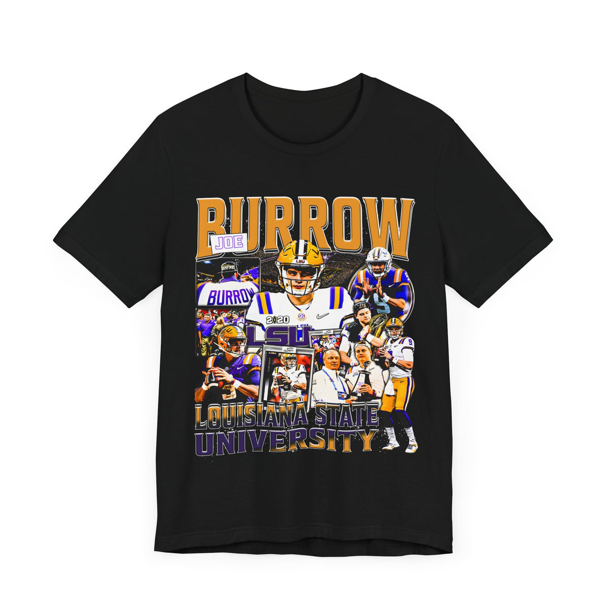 Vintage 90s Football Bootleg Style TShirt JOE BURROW Unisex Graphic Tee Shirt