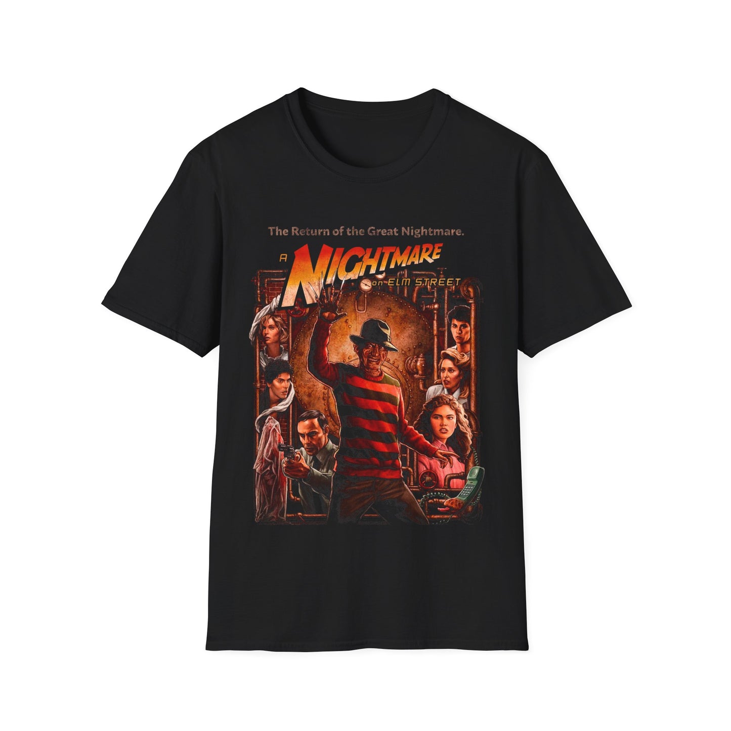 FREDDY NIGHTMARE POP CULTURE Unisex Softstyle T-Shirt