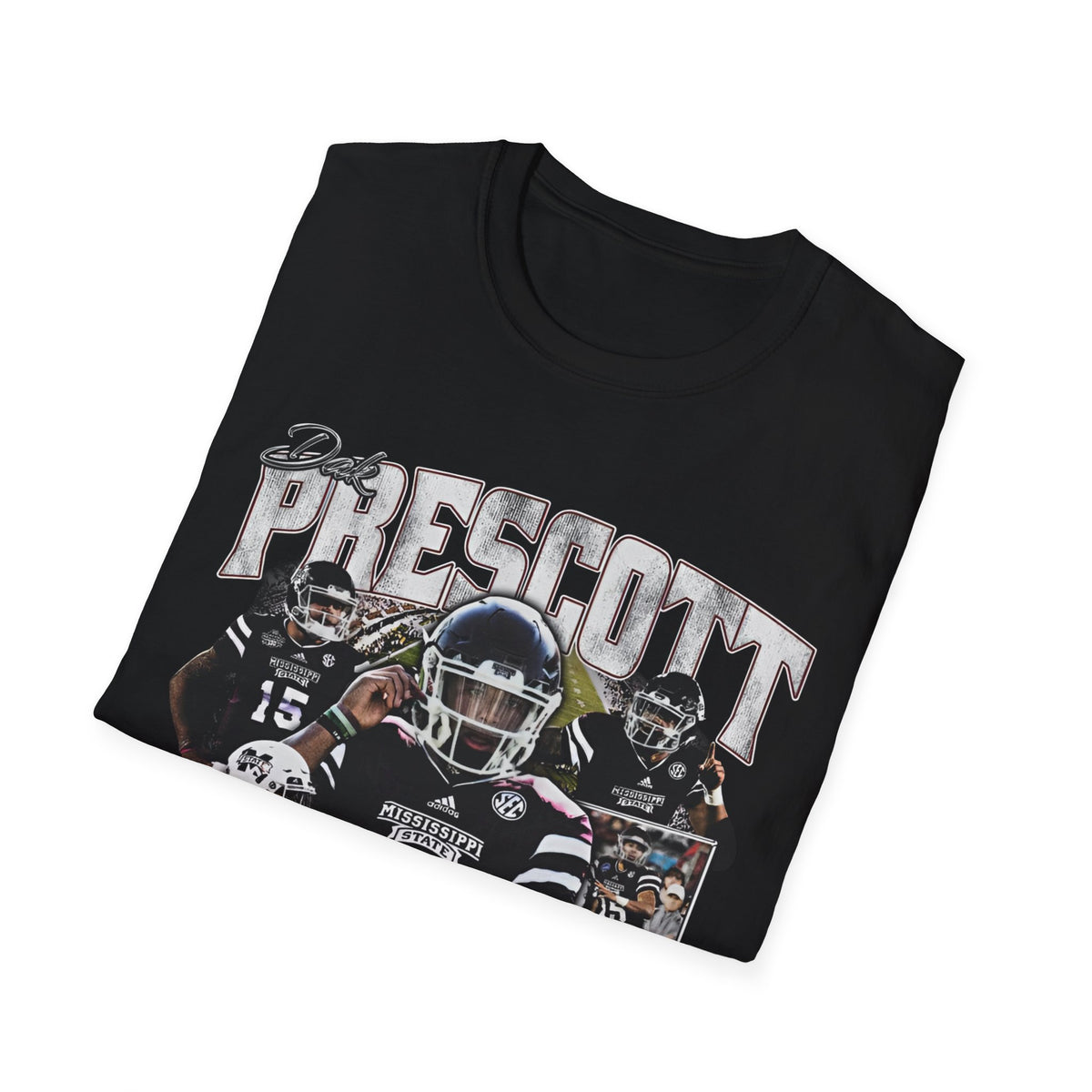 Vintage 90s Football Bootleg Style T-Shirt, DAK MS ST Vintage Graphic Tee, Retro Football Shirt Unisex Graphic Tee Shirt