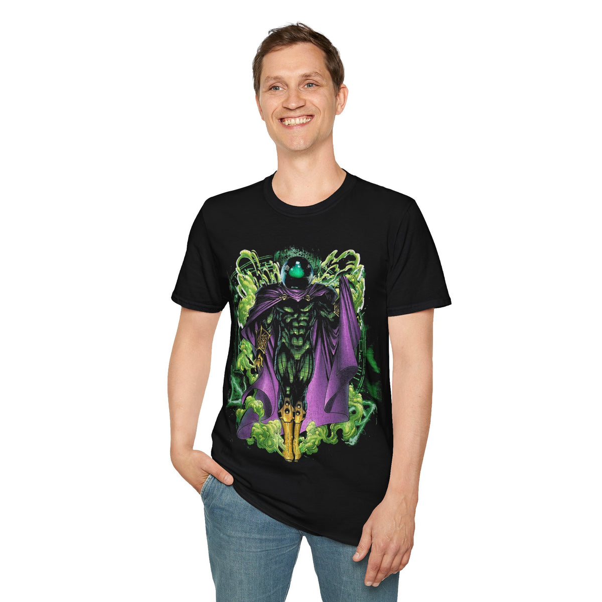 Vintage 90s Superheroes Bootleg Style T-Shirt, MYSTERIO Retro Superheroes Shirt Unisex Graphic Tee