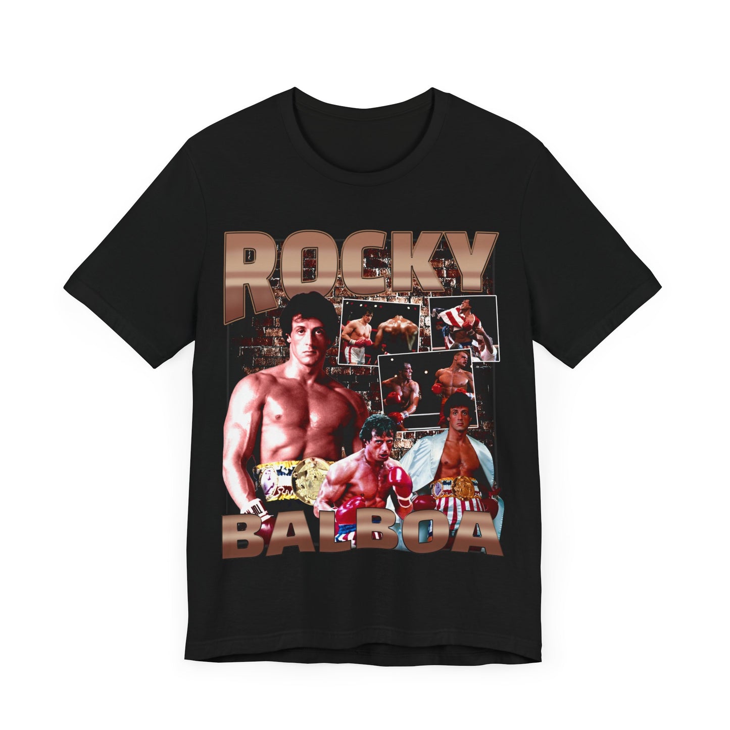 Vintage 90s Fighter Bootleg Style TShirt ROCKY BALBOA Unisex Graphic Tee Shirt