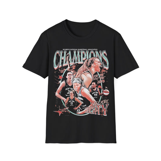 Vintage 90s Basketball Bootleg Style T-Shirt, LIBERTY CHAMPS Retro Basketball Shirt Unisex Graphic Tee