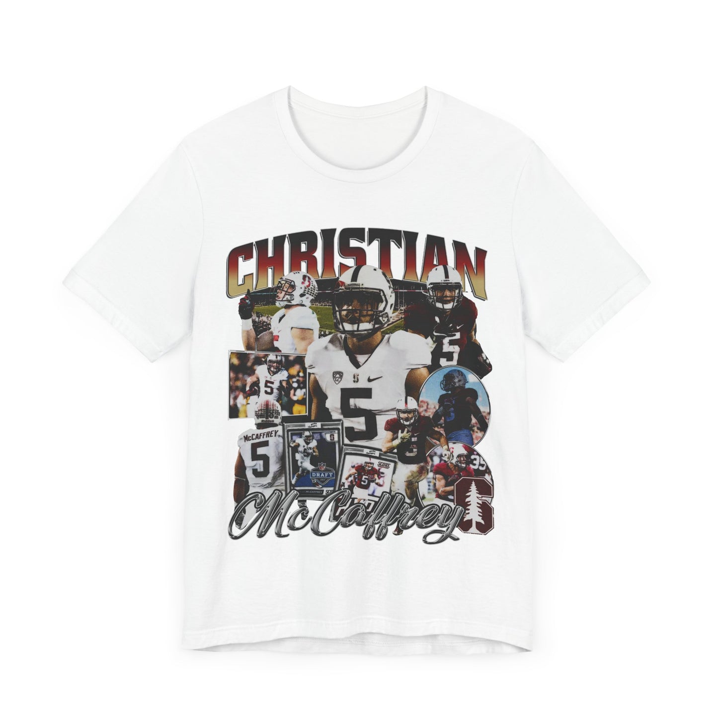 Vintage 90s Football Bootleg Style TShirt CHRISTIAN MCCAFFERY Unisex Graphic Tee