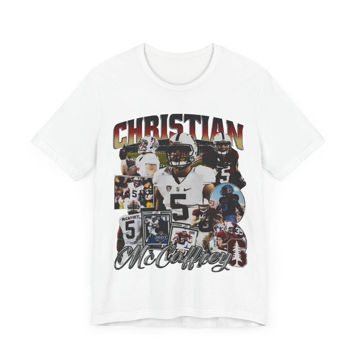 Vintage 90s Football Bootleg Style TShirt CHRISTIAN MCCAFFERY Unisex Graphic Tee