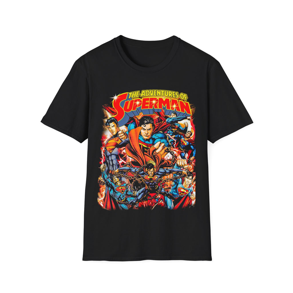 Vintage 90s Superheroes Bootleg Style T-Shirt, SUPERMAN Retro Superheroes Shirt Unisex Graphic Tee