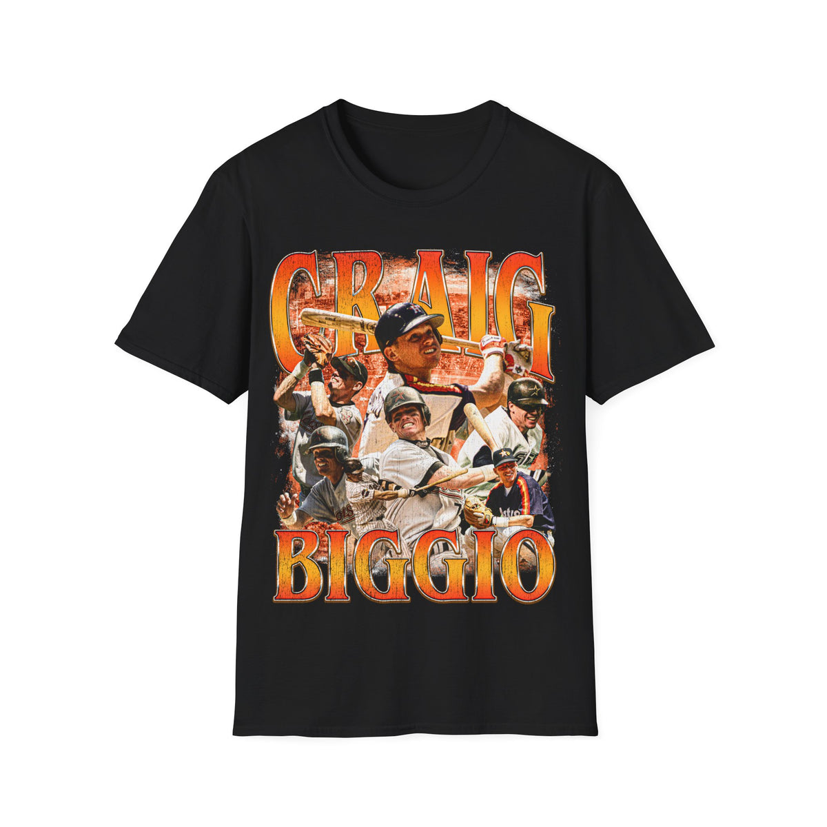 Vintage 90s Baseball Bootleg Style T-Shirt, CRAIG BIGGIO Retro Baseball Shirt Unisex Graphic Tee