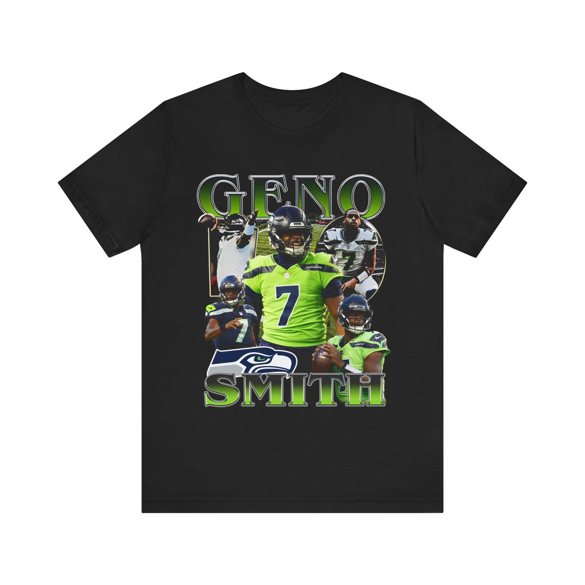 Vintage 90s Football Bootleg Style TShirt GENO SMITH Unisex Graphic Tee Shirt