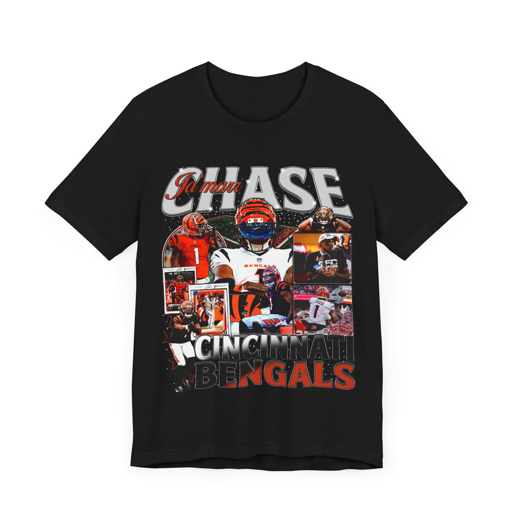 Vintage 90s Football Bootleg Style T-Shirt JAMARR CHASE Unisex Graphic Tee Shirt