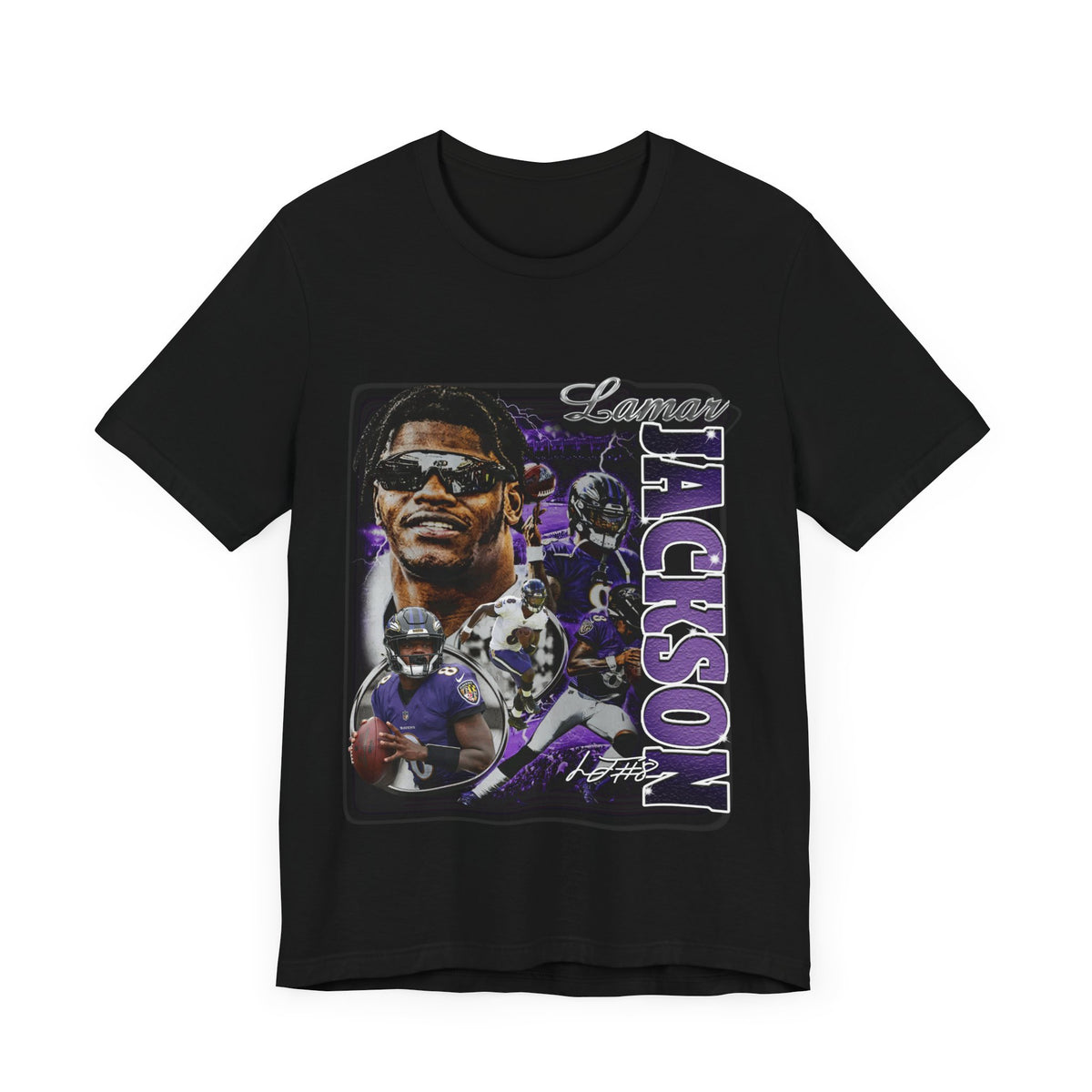 Vintage 90s Football Bootleg Style T-Shirt LAMAR JACKSON Unisex Tee Shirt