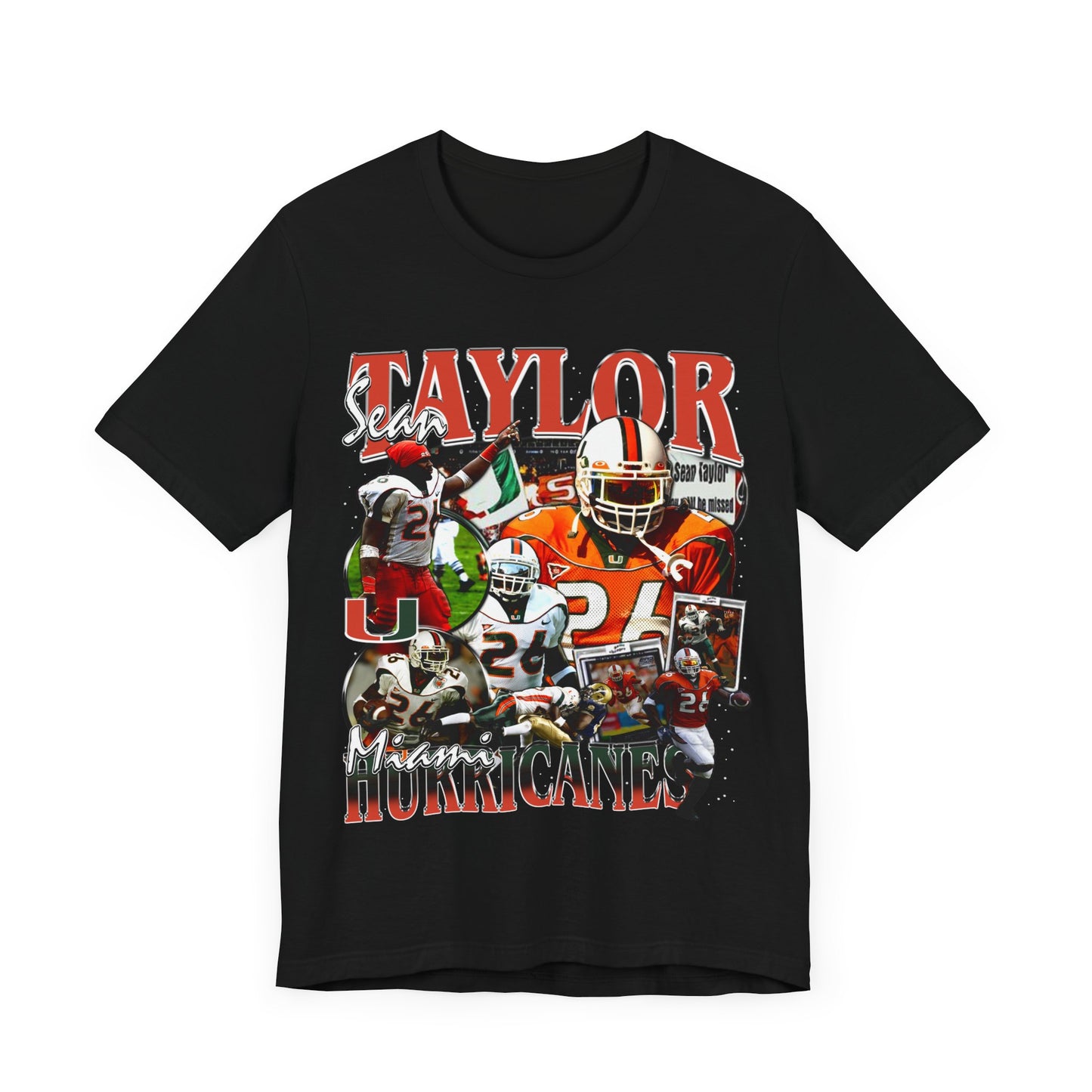 Vintage 90s Football Bootleg Style TShirt SEAN TAYLOR Unisex Graphic Tee Shirt