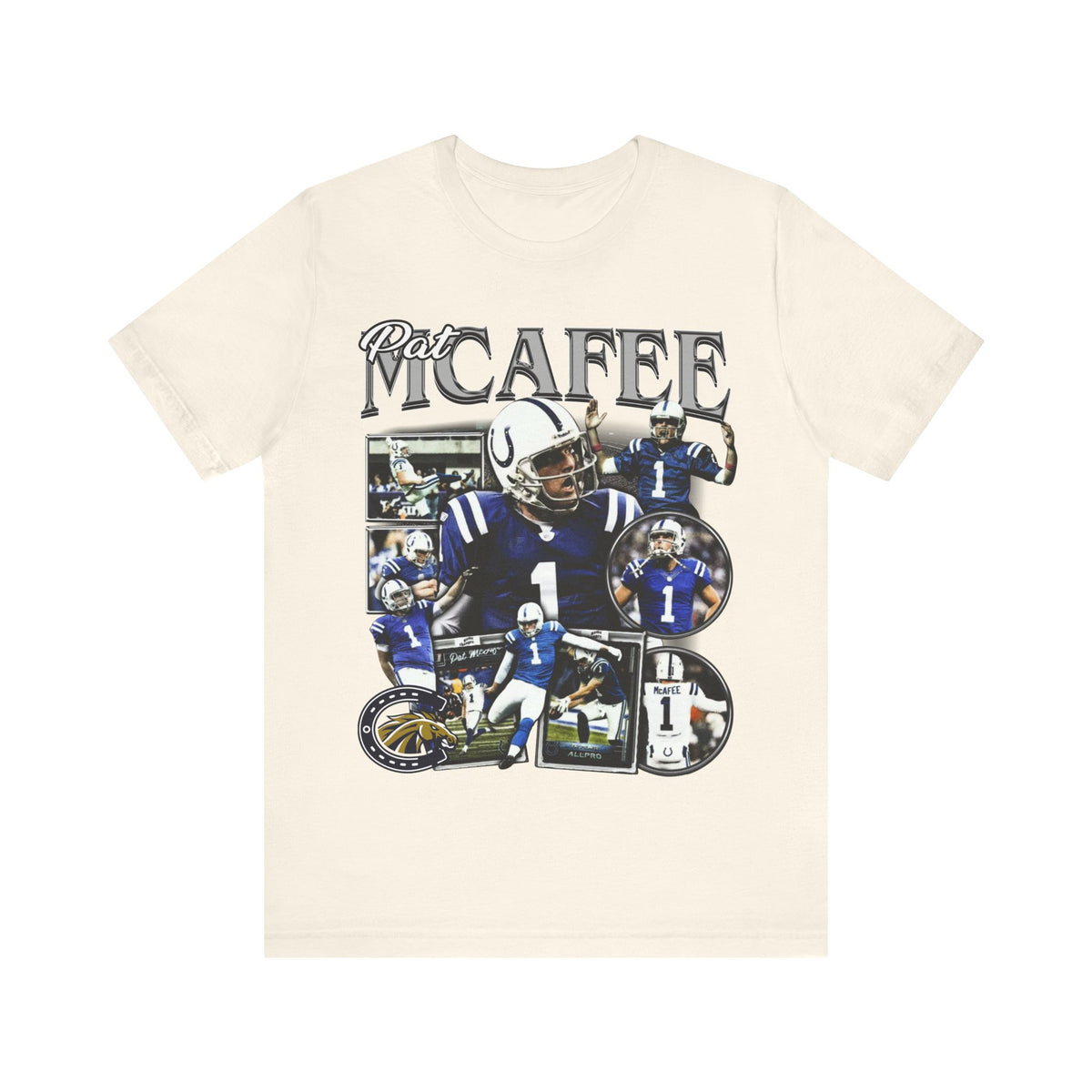 Vintage 90s Football Bootleg Style T-Shirt PAT MCAFEE Unisex Graphic Tee Shirt