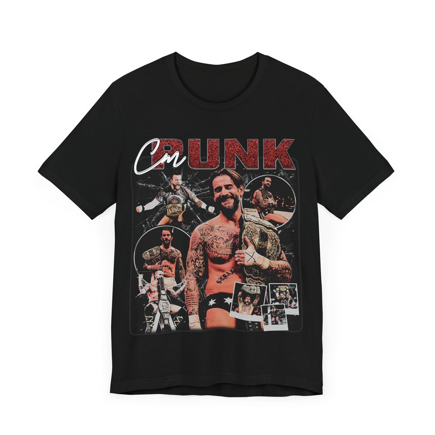 Vintage 90s Fighter Bootleg Style TShirt CM PUNK Unisex Graphic Tee