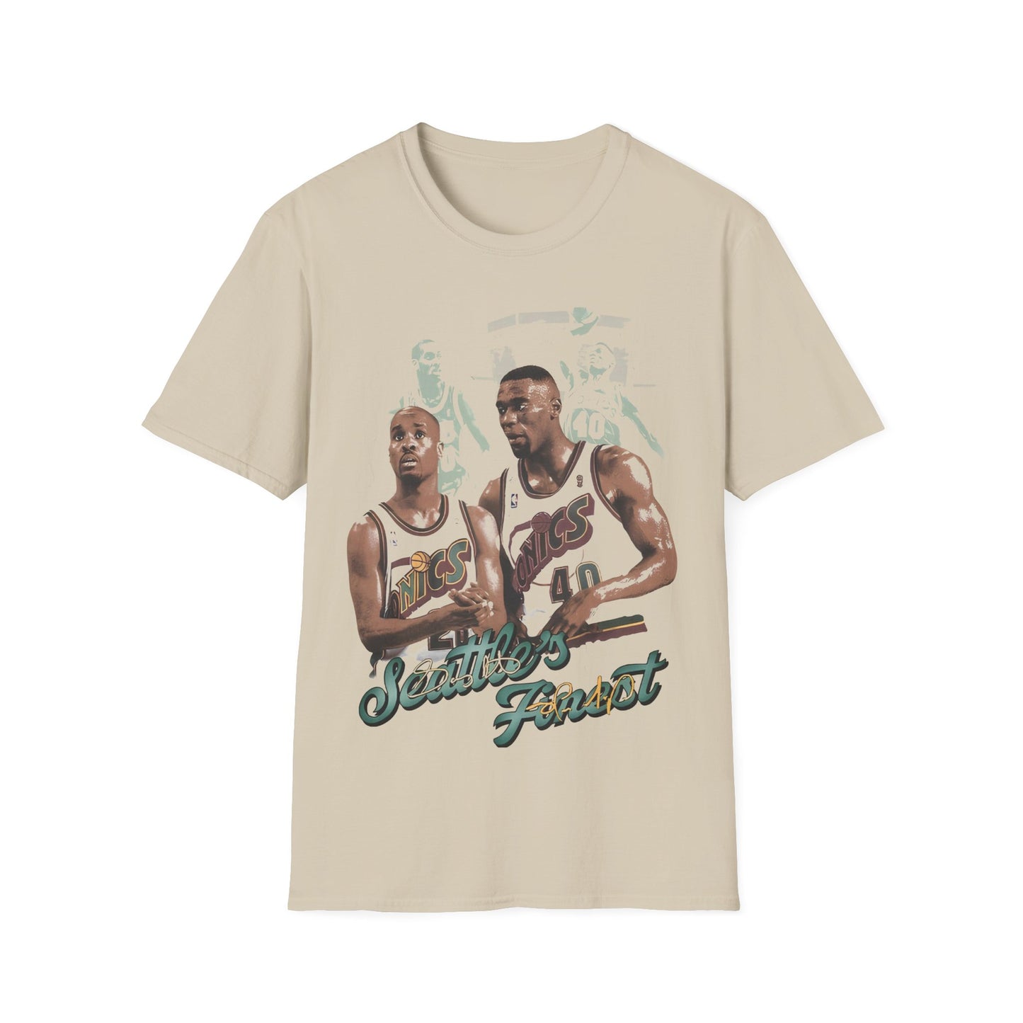 Vintage 90s Basketball Bootleg Style T-Shirt, SEATTLE FINEST Retro Basketball Shirt Unisex Graphic Tee