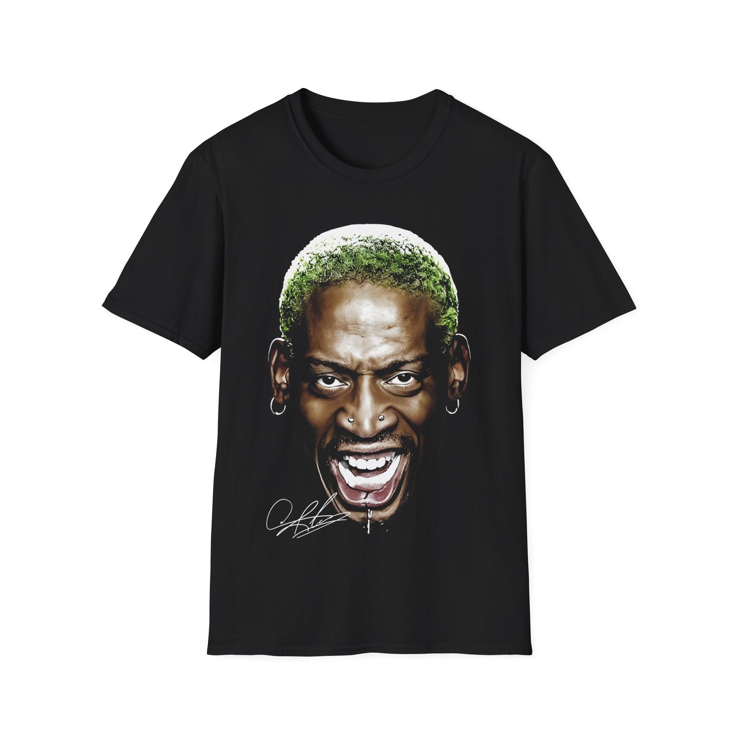 DENNIS RODMAN BIG FACE BASKETBALL Unisex Softstyle T-Shirt