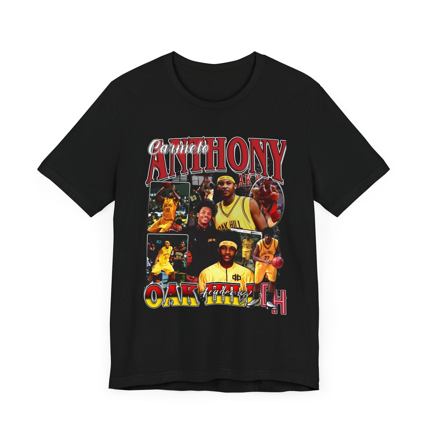 Vintage 90s Basketball Bootleg Style T-Shirt CARMELO ANTHONY Oak Hill Unisex Tee