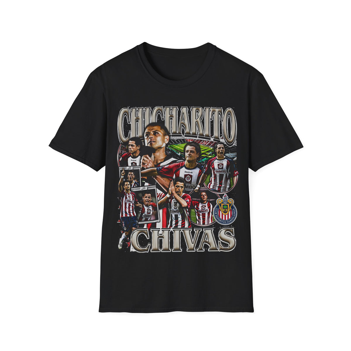 Vintage 90s Soccer Bootleg Style T-Shirt, CHICHARITO CHIVAS Graphic Tee, Retro Soccer Shirt Unisex Graphic Tee