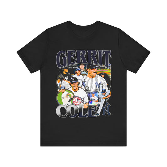 Vintage 90s Baseball Bootleg Style T-Shirt GERRIT COLE Unisex Graphic Tee Shirt