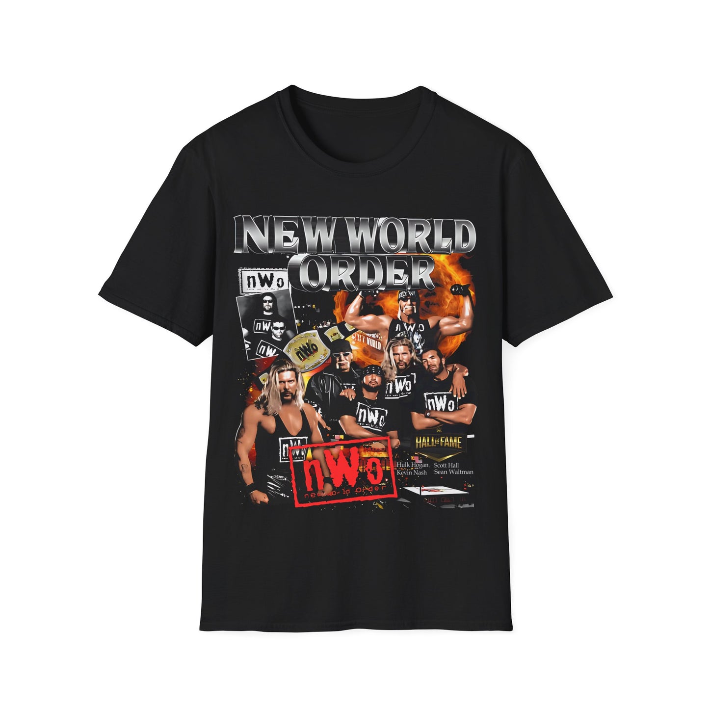 Vintage 90s Bootleg Style T-Shirt, Wrestler NEW WORLD ORDER Vintage Graphic Tee, Retro Wrestler Shirt Unisex Graphic Tee Shirt