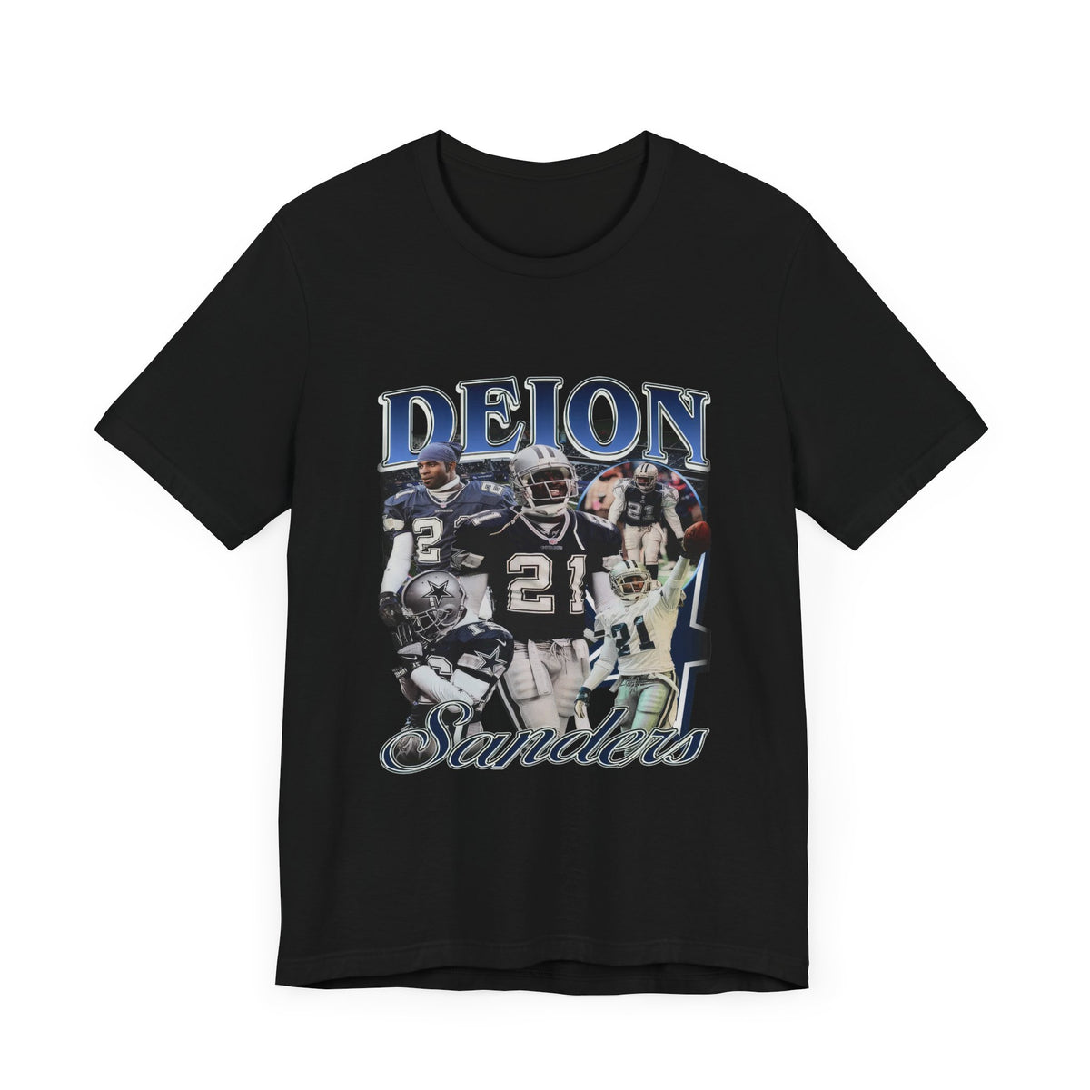Vintage 90s Football Bootleg Style T-Shirt DEION SANDERS COWBOY Unisex Tee Shirt