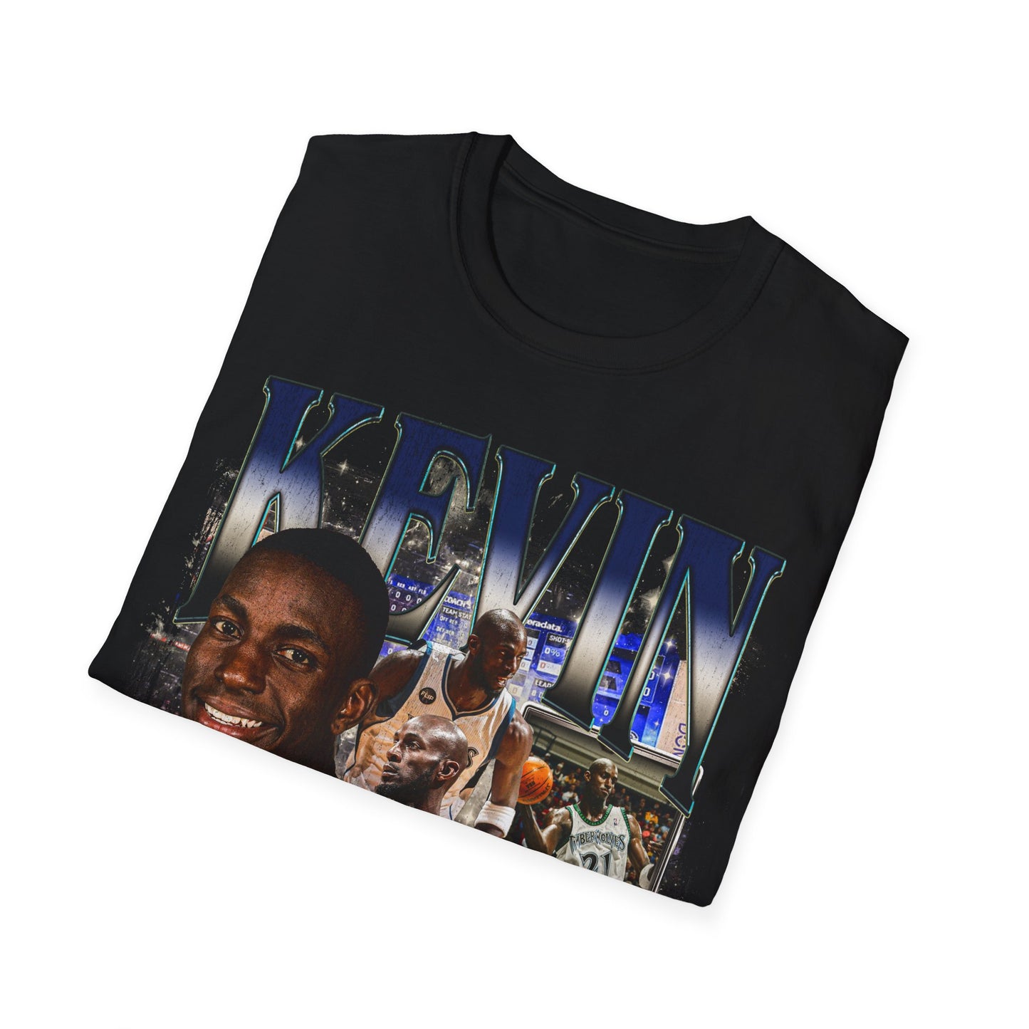 Vintage 90s Basketball Bootleg Style T-Shirt, KEVIN GARNETT Retro Basketball Shirt Unisex Graphic Tee