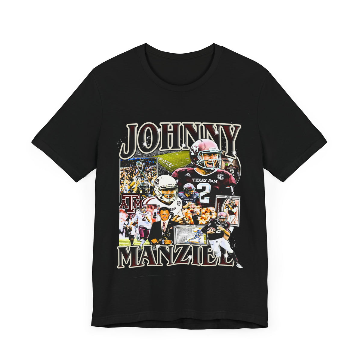 Vintage 90s Football Bootleg Style T-Shirt JOHNNY MANZIEL Unisex Graphic Tee